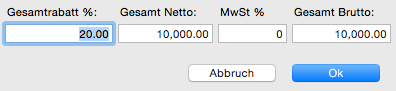 Preise global anpassen